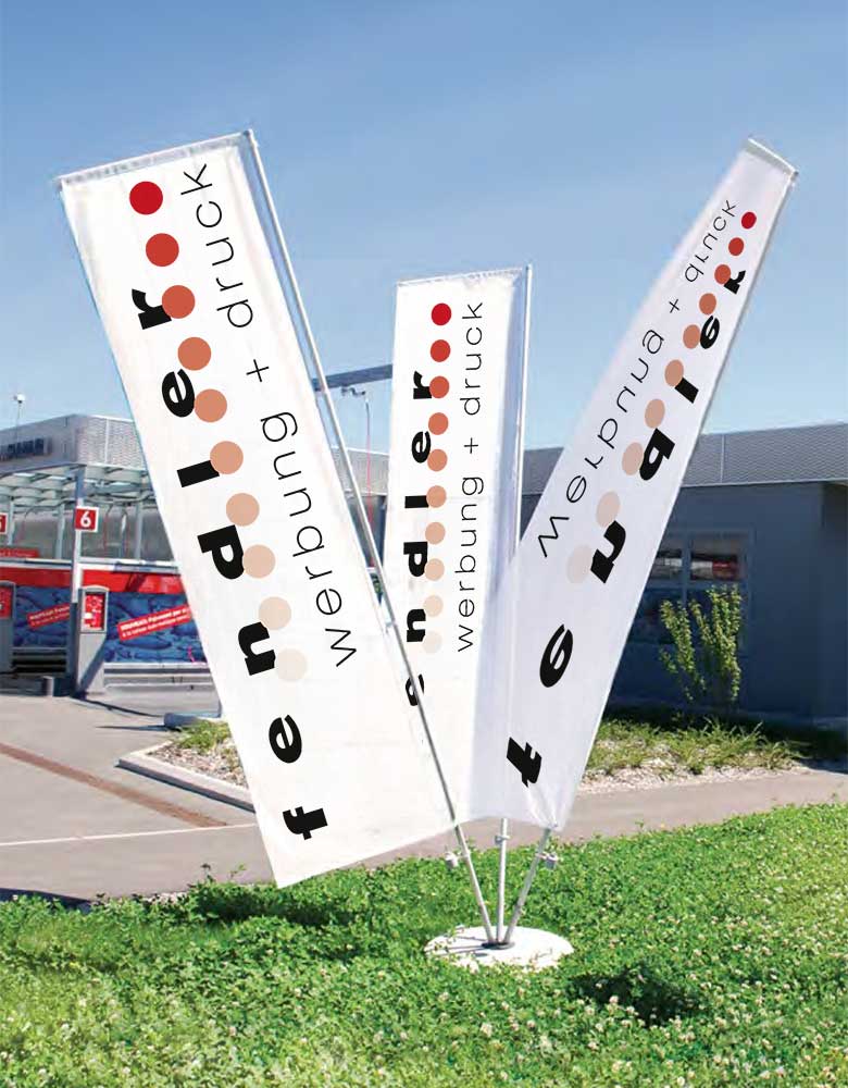 Fahnenburg FB – Mehrfach-Fahnenständer für Werbung