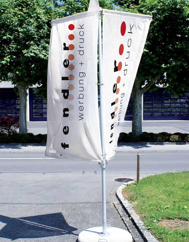 Triflag TR 3-fach Fahnenmast – Drehbare Werbeflagge