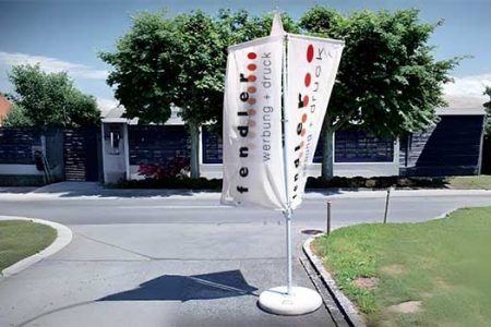 3-fach Fahnenmast – Drehbare Werbeflagge Triflag TR 3-fach Fahnenmast – Drehbare Werbeflagge
