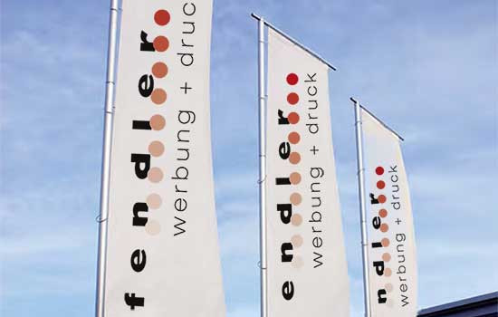 Sicherer Werbemast mit System Türchen Ausleger Mast TA – Sicherer Werbemast mit System